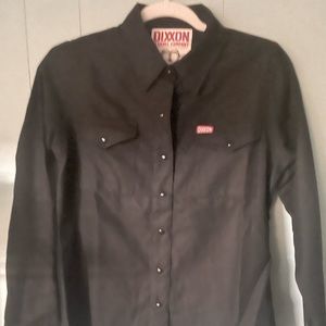 Black Dixxon women’s small button down shirt.